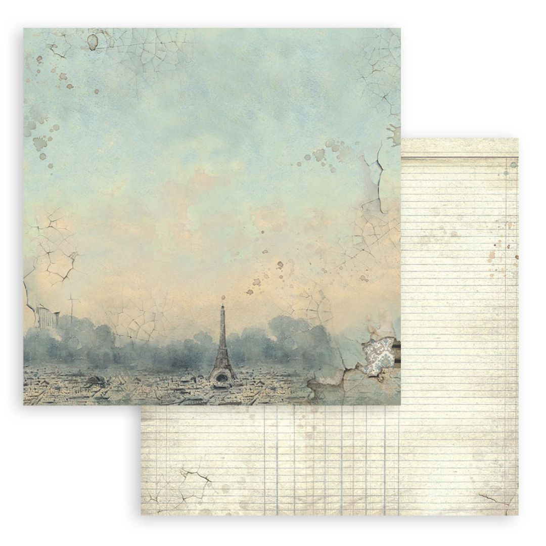 Block de Cartulinas ''Fondos Voyages Fantastiques" de 20.3x20.3 cm