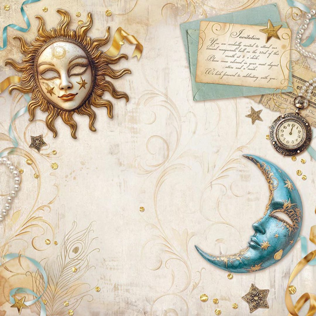 Block de Cartulinas ''Romantic Masquerade" de 20.3x20.3 cm - 22hj
