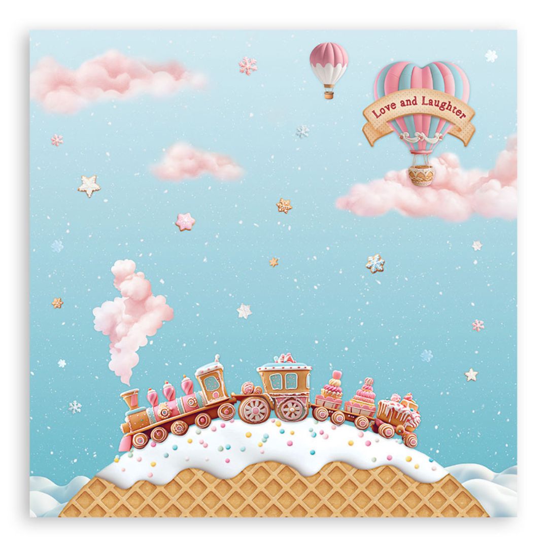 Block de Cartulinas ''Romantic Candy Christmas" de 20.3x20.3 cm - 22HJ