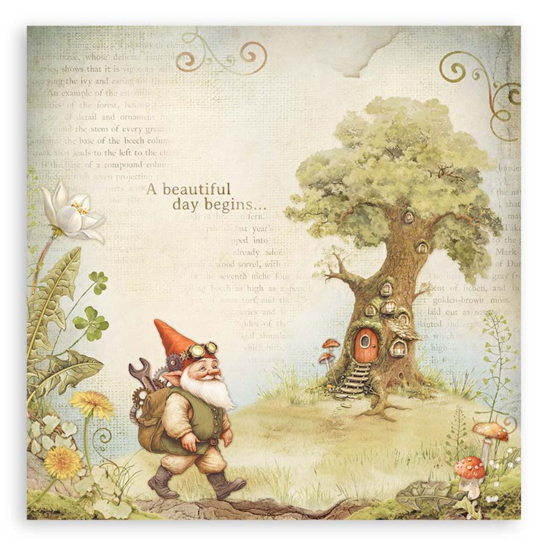 Block de Cartulinas ''Romantic Hidden Grove" de 30.5x30.5cm - 22Hj