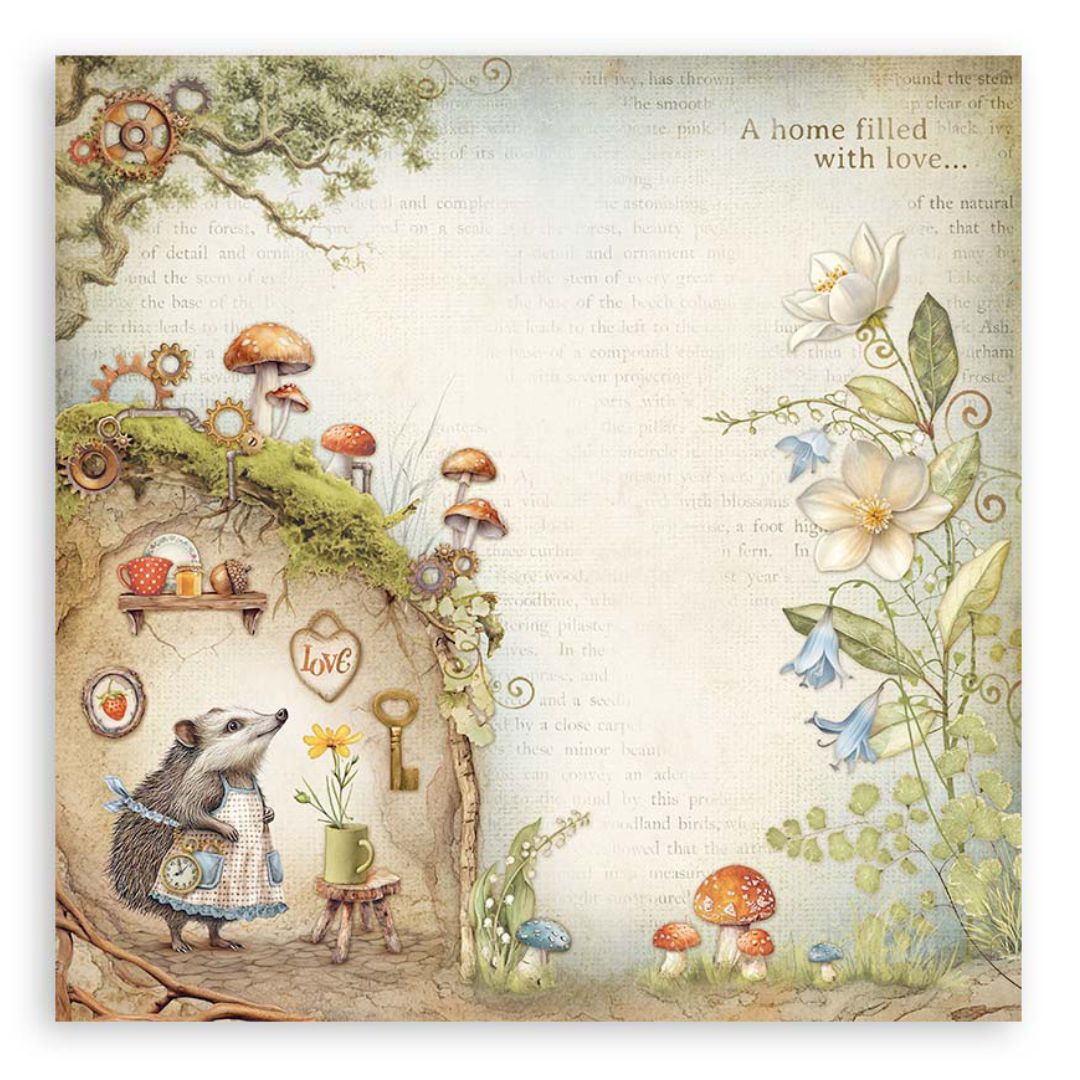Block de Cartulinas ''Romantic Hidden Grove" de 30.5x30.5cm - 22Hj