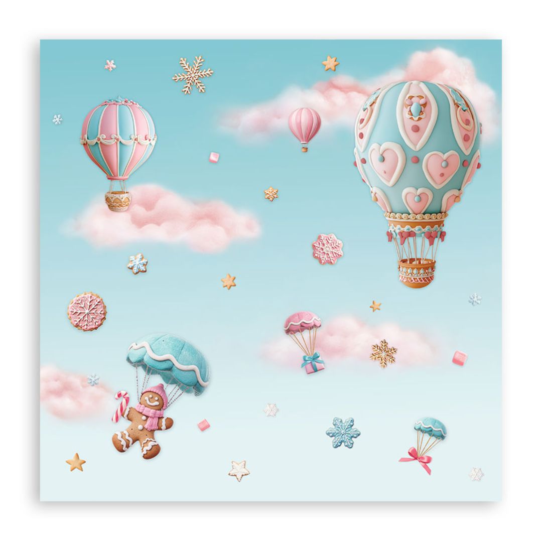Block de Cartulinas ''Romantic Candy Christmas" de 30.5x30.5cm - 22Hj