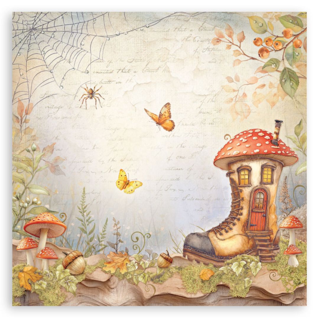 Block de Cartulinas ''Romantic Whispering Woods" de 30.5x30.5cm - 22Hj (vista 5)