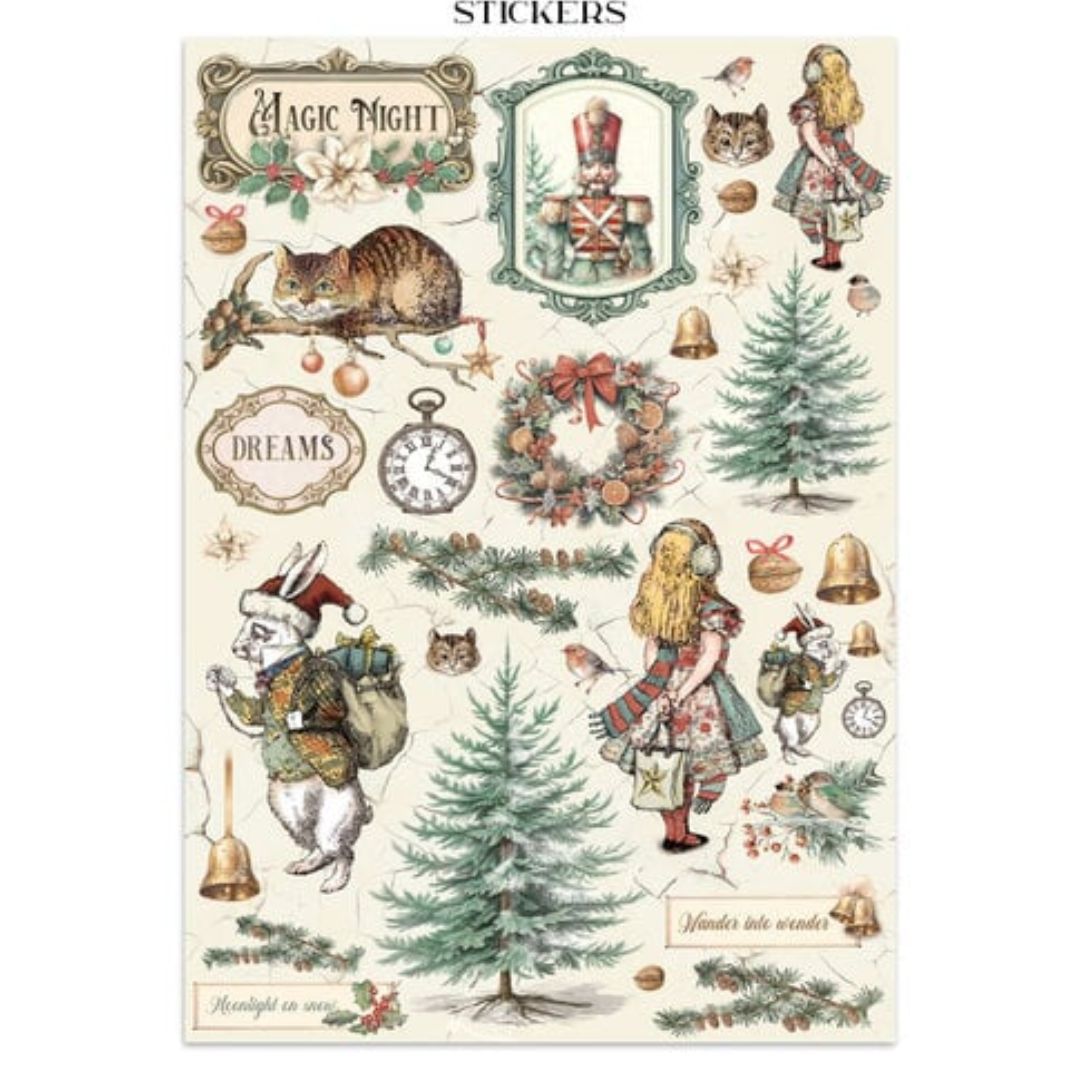 Junk Journal Alice In Christmas - Navidad