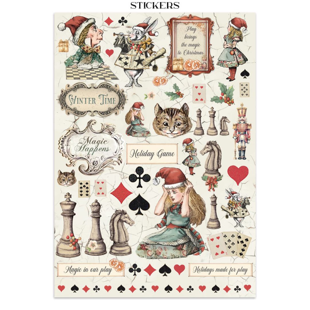 Junk Journal Alice In Christmas - Navidad