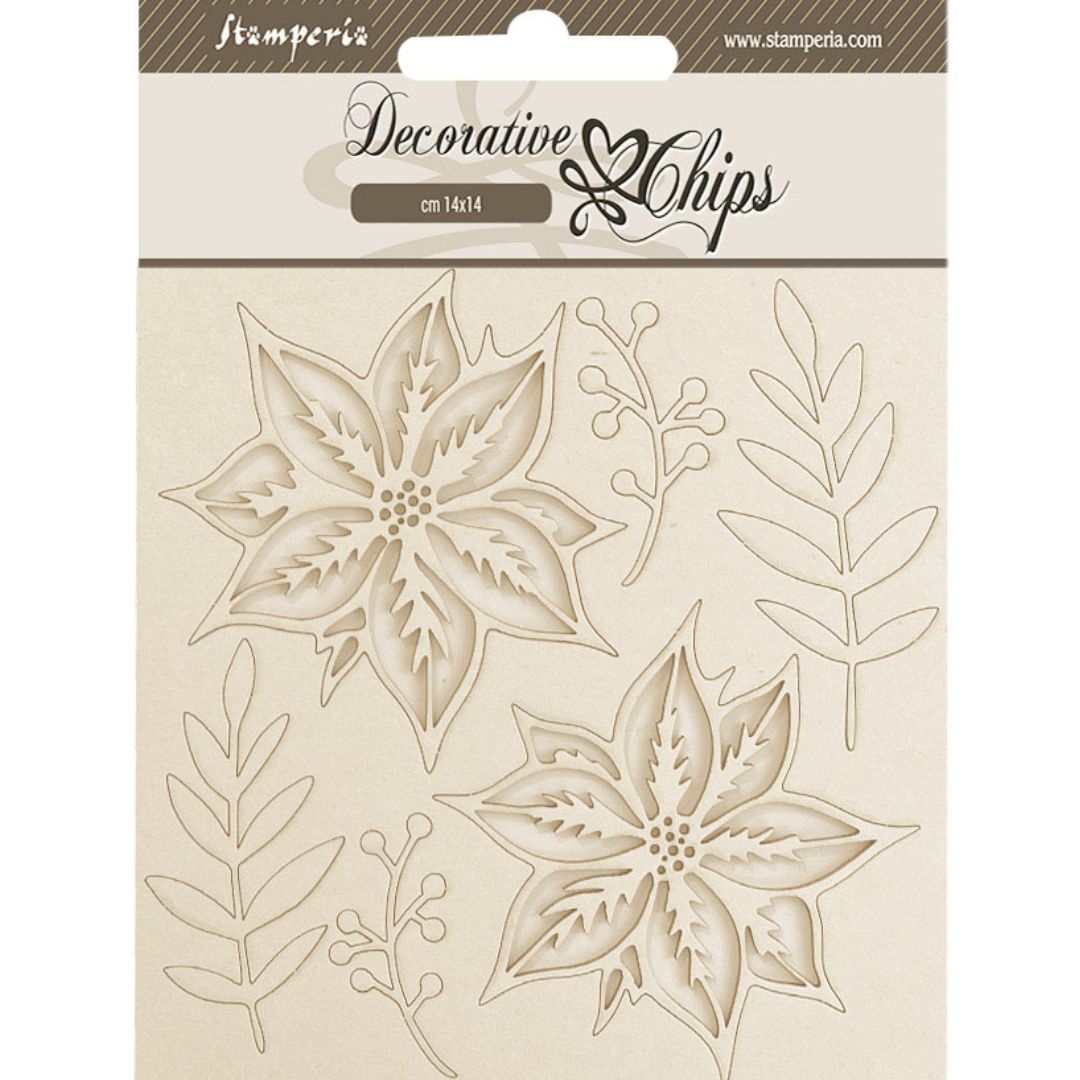 Decorative Chips The Nutcracker - Poinsettia