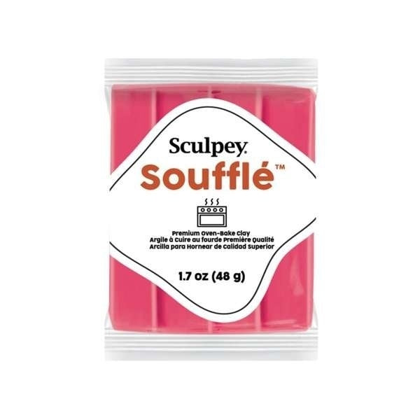 Sculpey Soufflé Magenta – arcilla polimérica acabado gamuza 48 g