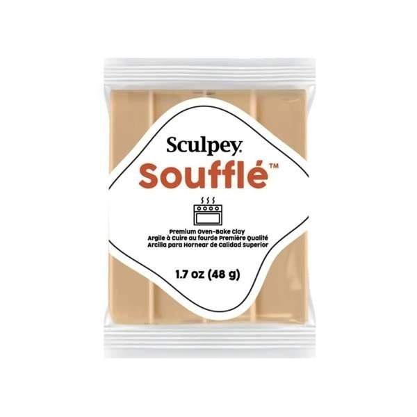 Sculpey Soufflé Latte (Café con Leche) – arcilla polimérica gamuza 48 g