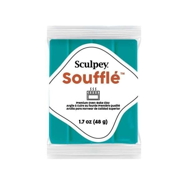 Sculpey Soufflé Sea Glass (Verde Mar) – arcilla polimérica gamuza 48 g