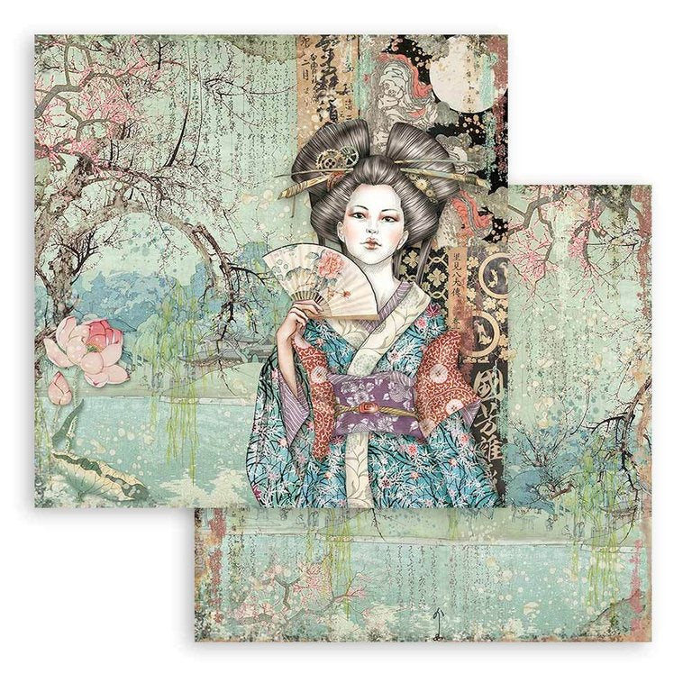 Block de cartulinas ''Sir Vagabond in Japan'' de 20.3x20.3cm