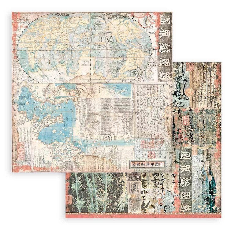 Block de cartulinas ''Sir Vagabond in Japan'' de 20.3x20.3cm