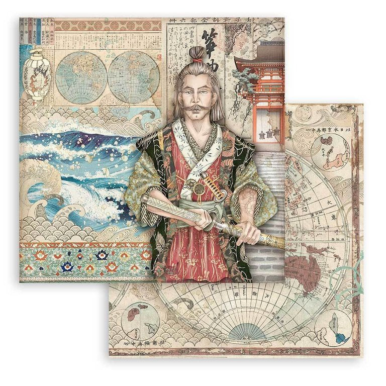 Block de cartulinas ''Sir Vagabond in Japan'' de 20.3x20.3cm