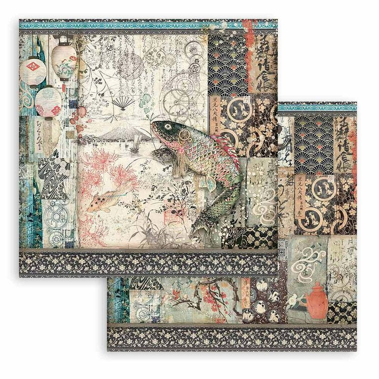 Block de cartulinas ''Sir Vagabond in Japan'' de 20.3x20.3cm