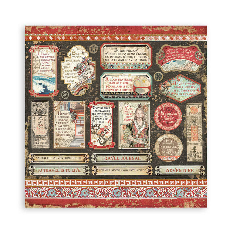 Block de cartulinas ''Sir Vagabond in Japan'' de 20.3x20.3cm