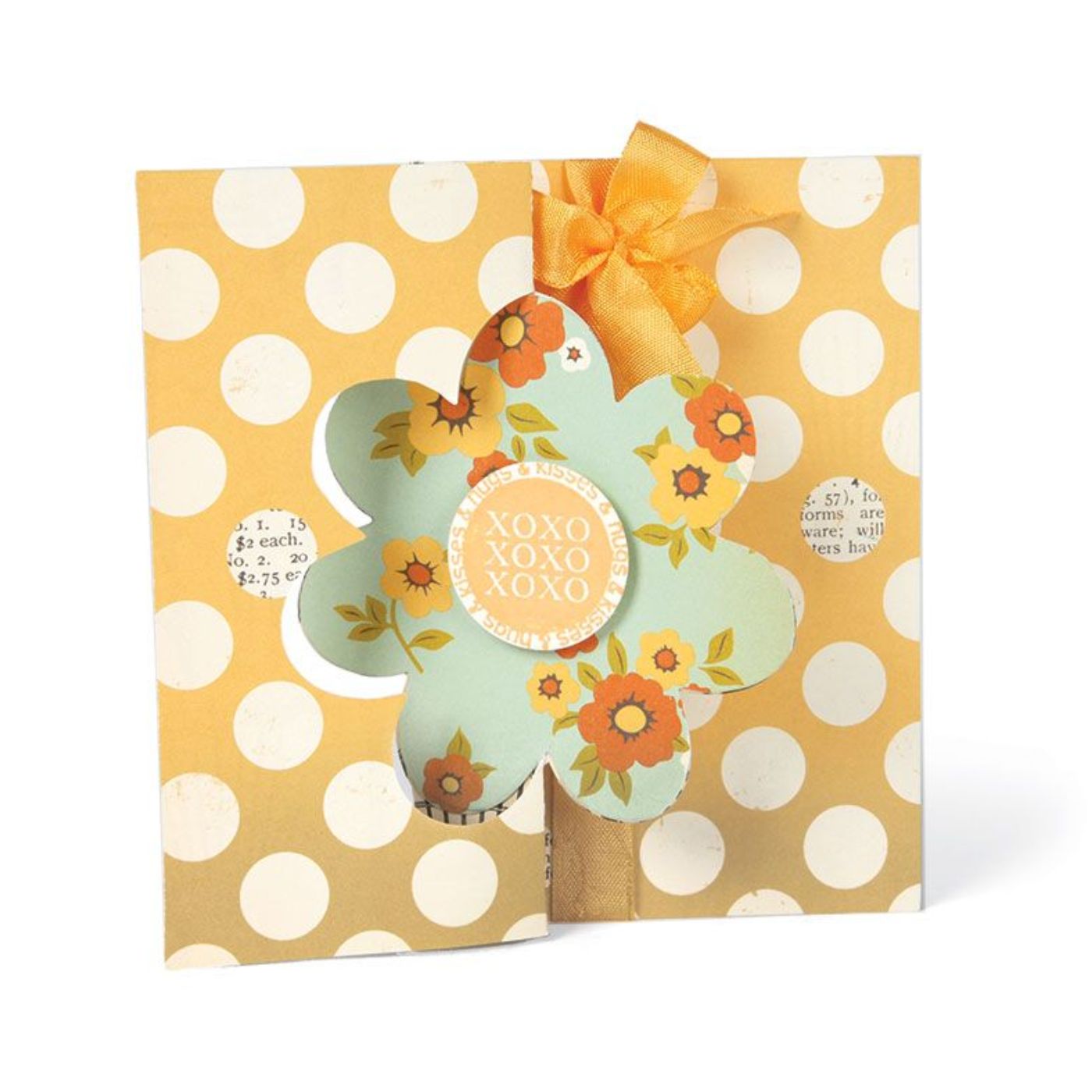 Troquel Movers & Shapers L Tarjeta, Flor Flip-its