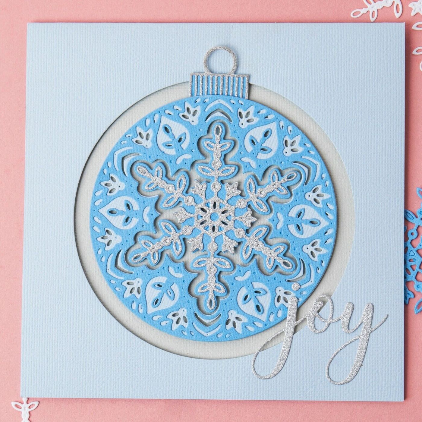 Troqueles Thinlits Copo de nieve, borla grande - Navidad