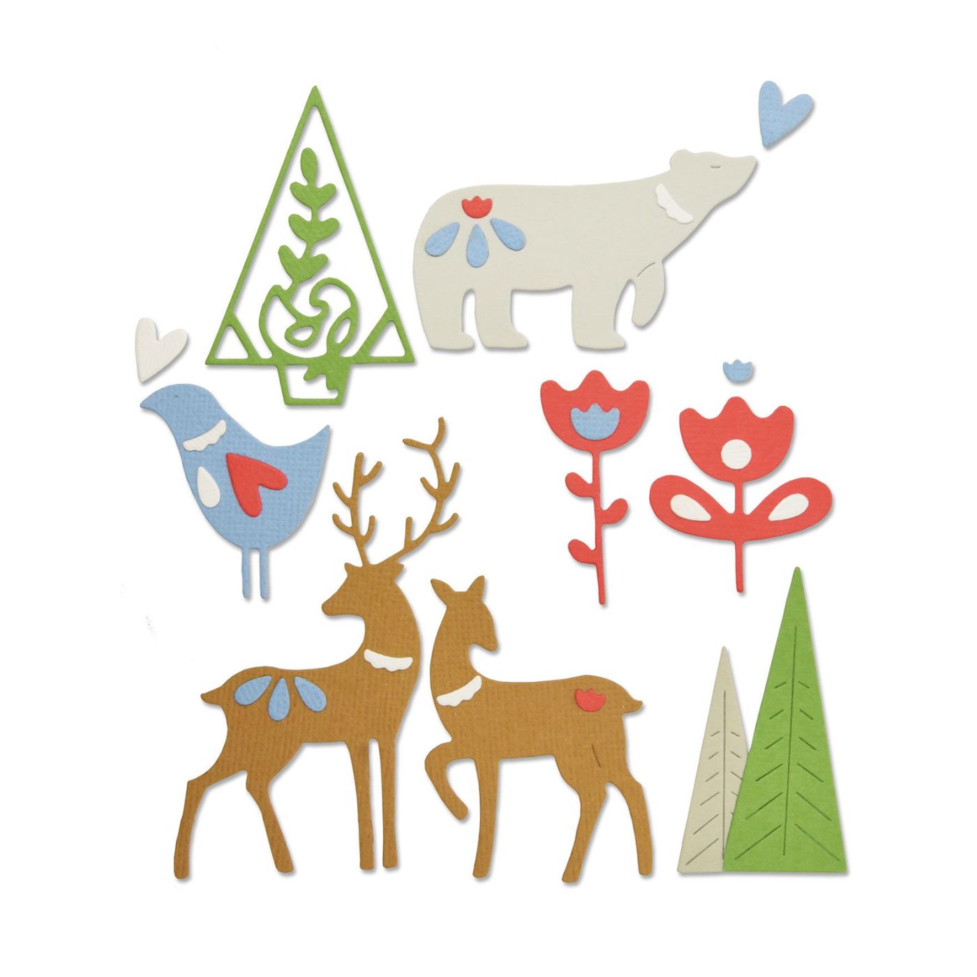 Troquel Thinlits Elementos Navideños