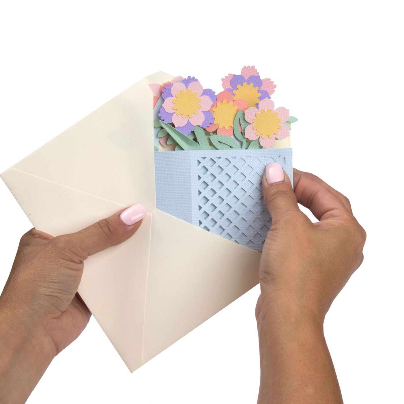 Troqueles Thinlits Tarjeta Canasta de flores