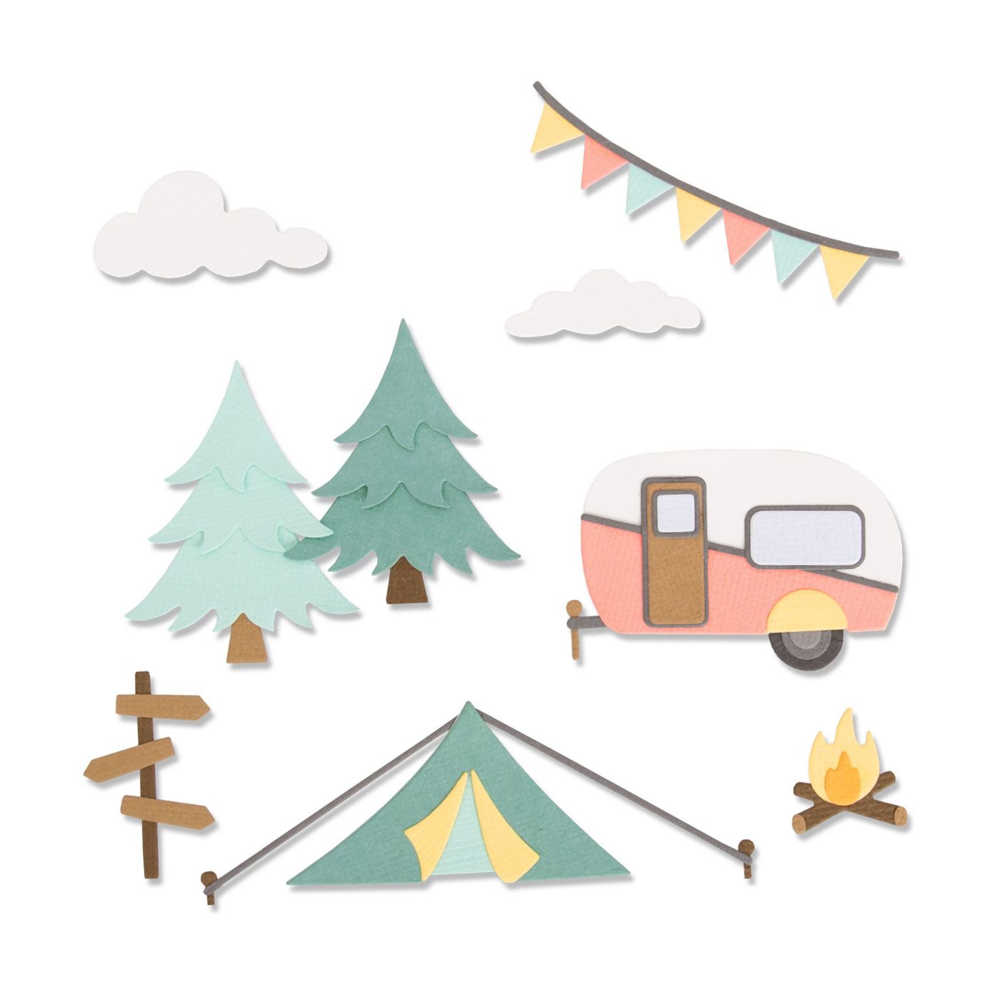 Troqueles Thinlits Campamento - Viaje