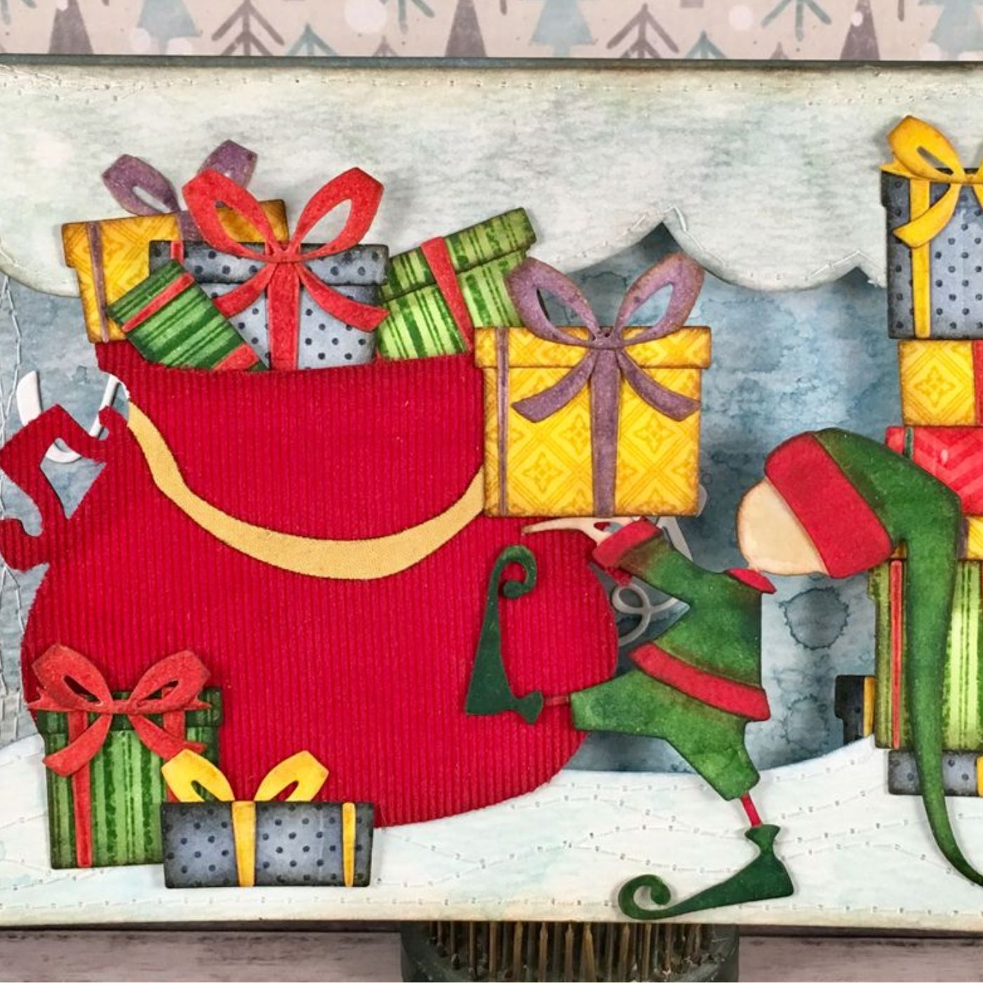 Troqueles Thinlits Ayudante de Papá Noel - Navidad de Tim Holtz
