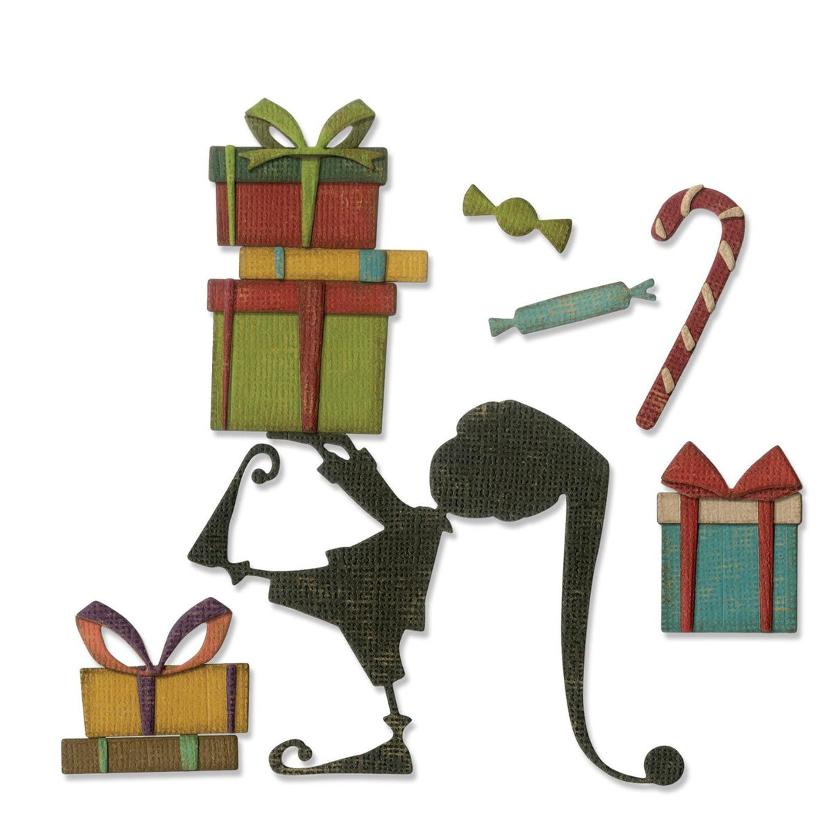 Troqueles Thinlits Ayudante de Papá Noel - Navidad de Tim Holtz (vista 4)
