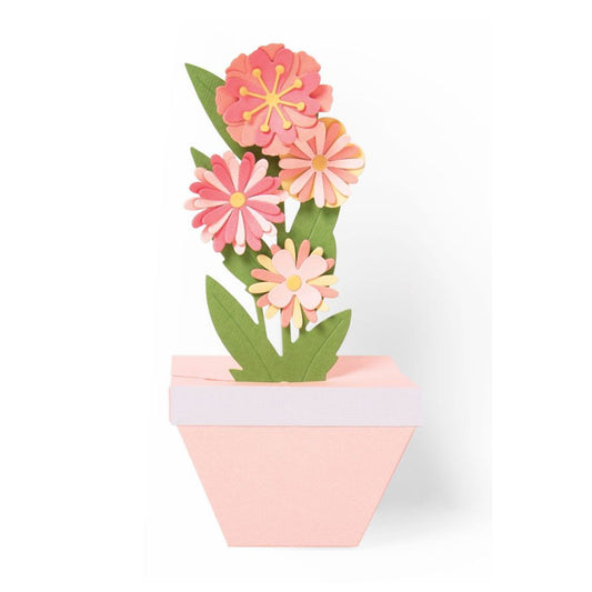 Troqueles Thinlits Pop-Up 3D Macetero con Flor