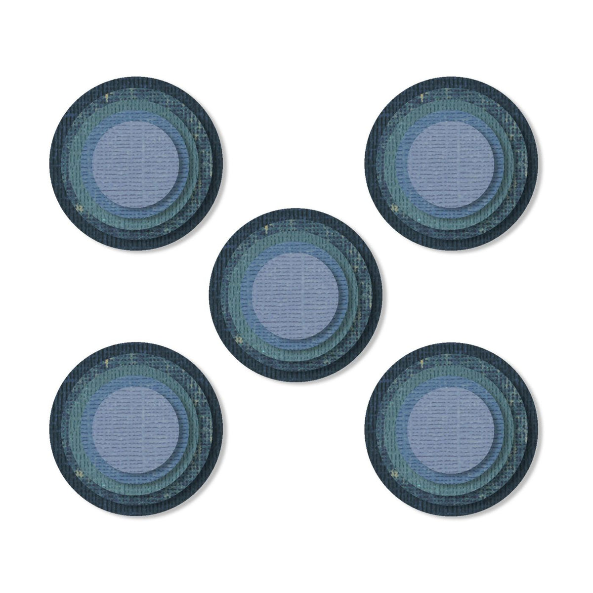 Troqueles Thinlits Stacked Tiles – Circulo de Tim Holtz (vista 4)