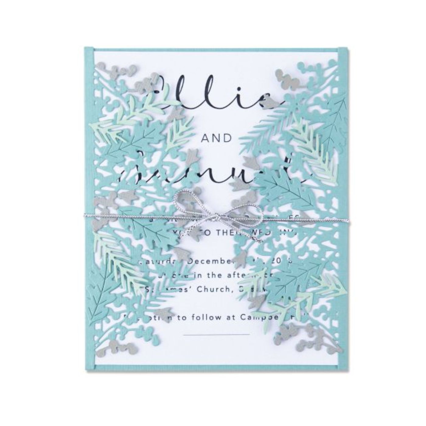 Troquel Thinlits Cubierta/Borde para Tarjeta Foliaje Wrap