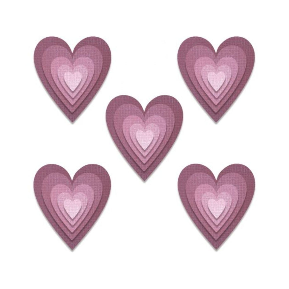 Troqueles Thinlits Stacked Tiles - Corazón de Tim Holtz (vista 4)