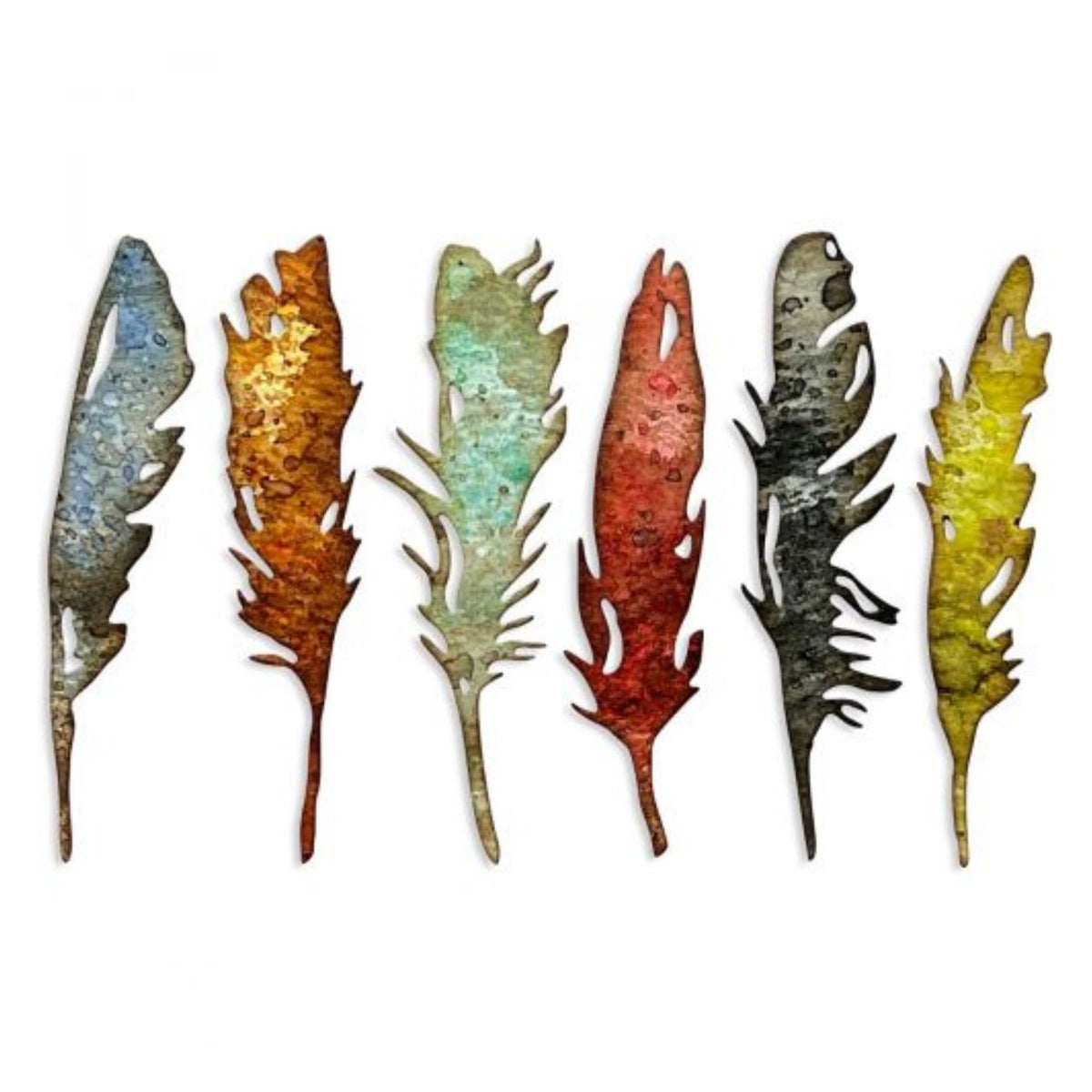 Troqueles Thinlits Tim Holtz Feathery - Plumas (vista 5)