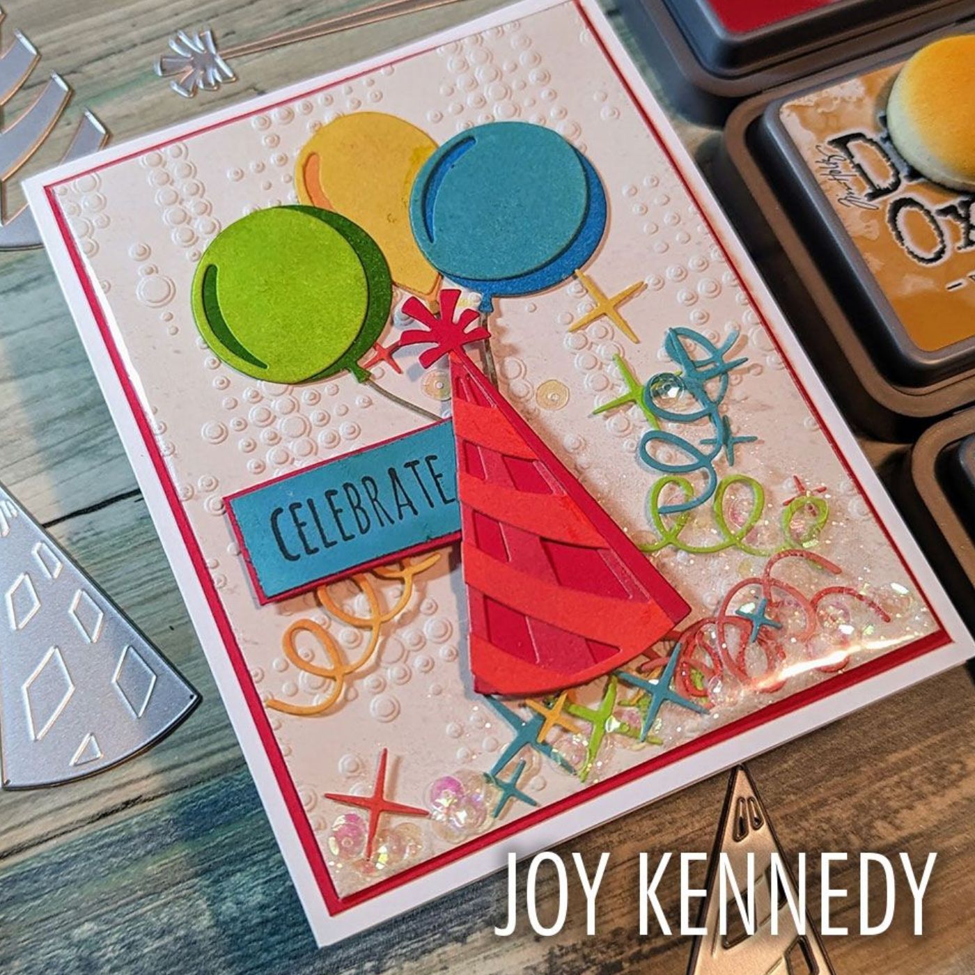 Troqueles Thinlits Colorize Celebrate de Tim Holtz