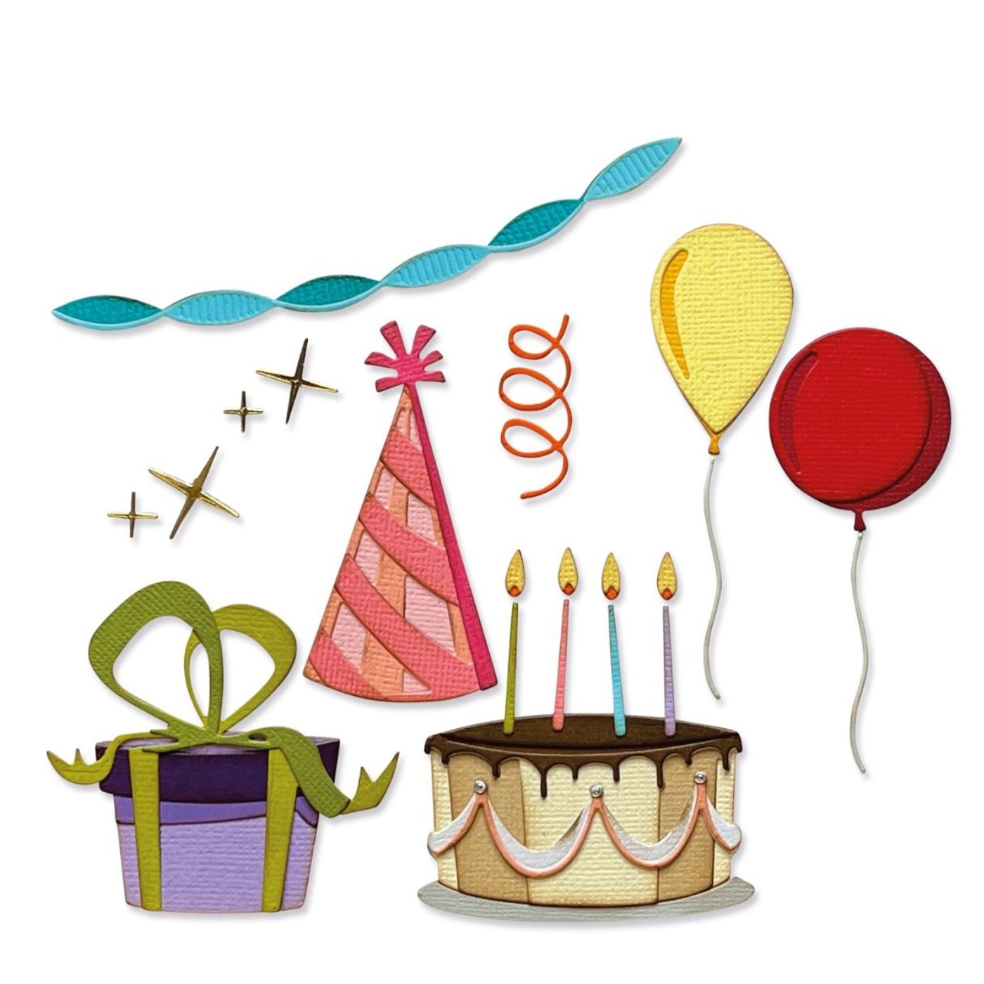 Troqueles Thinlits Colorize Celebrate de Tim Holtz
