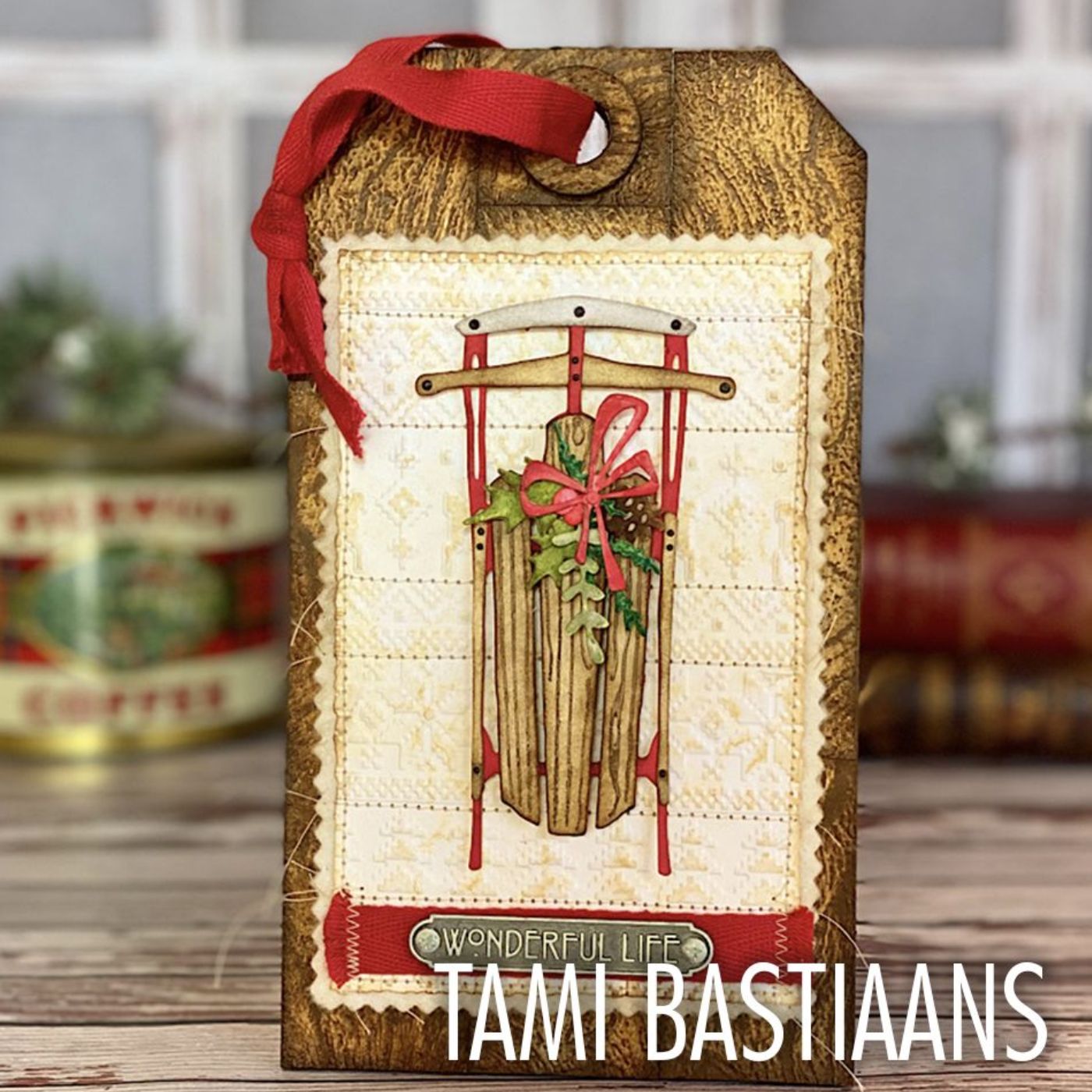 Troqueles Thinlits Tim Holtz Trineo Vintage - Navidad