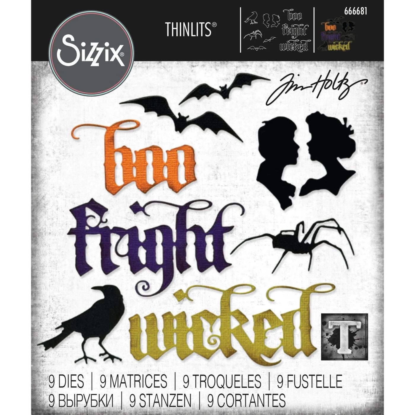 Troqueles Thinlits Retratos Góticos de Tim Holtz - Halloween