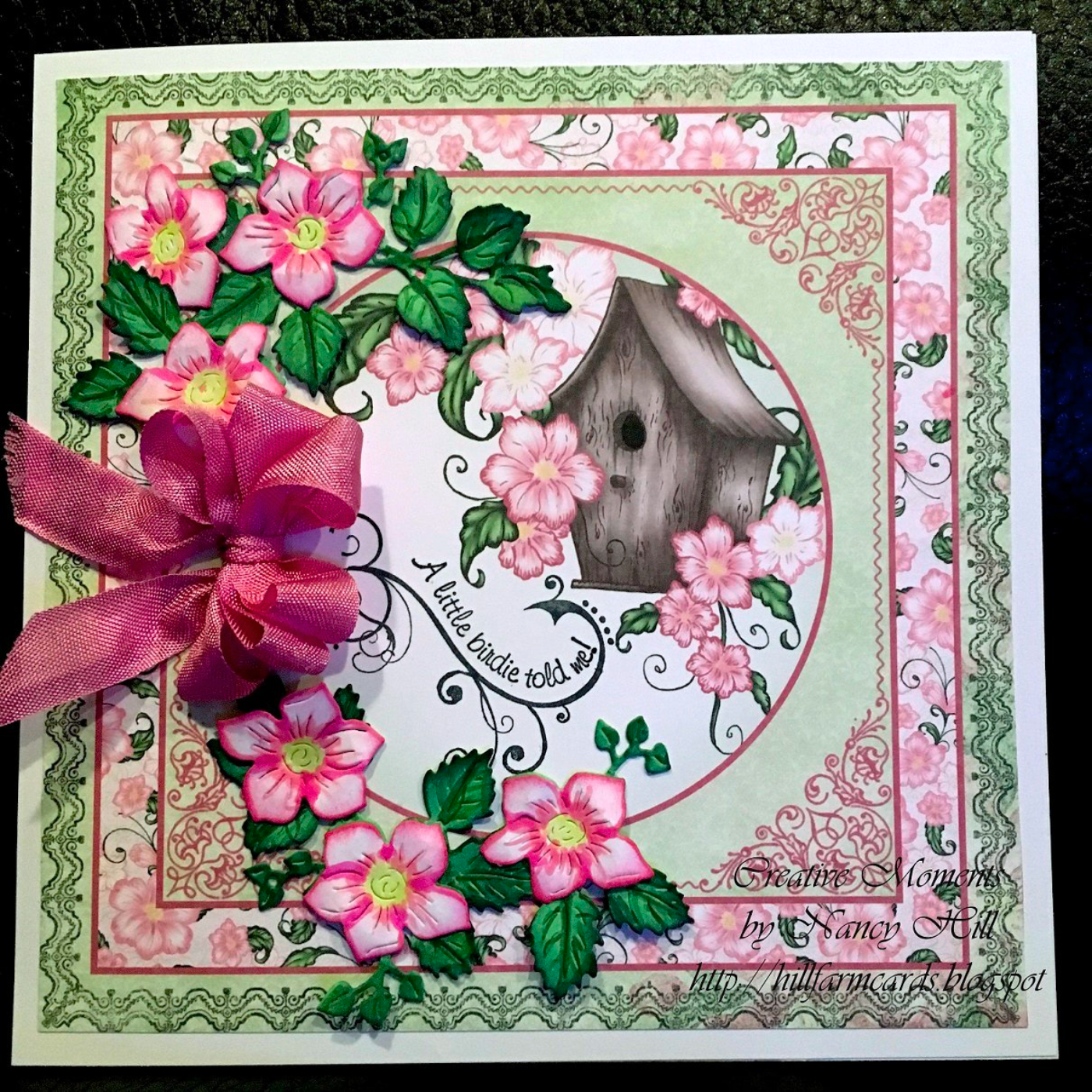 Troquel Wild Rose Corner with Overlay Blooms