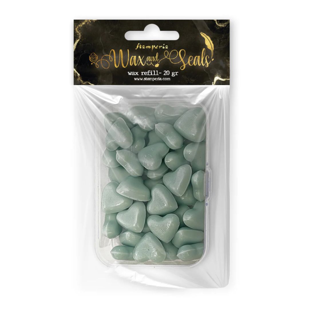 Wax and Seals Cera forma de Corazón 20gr - Azul Pastel