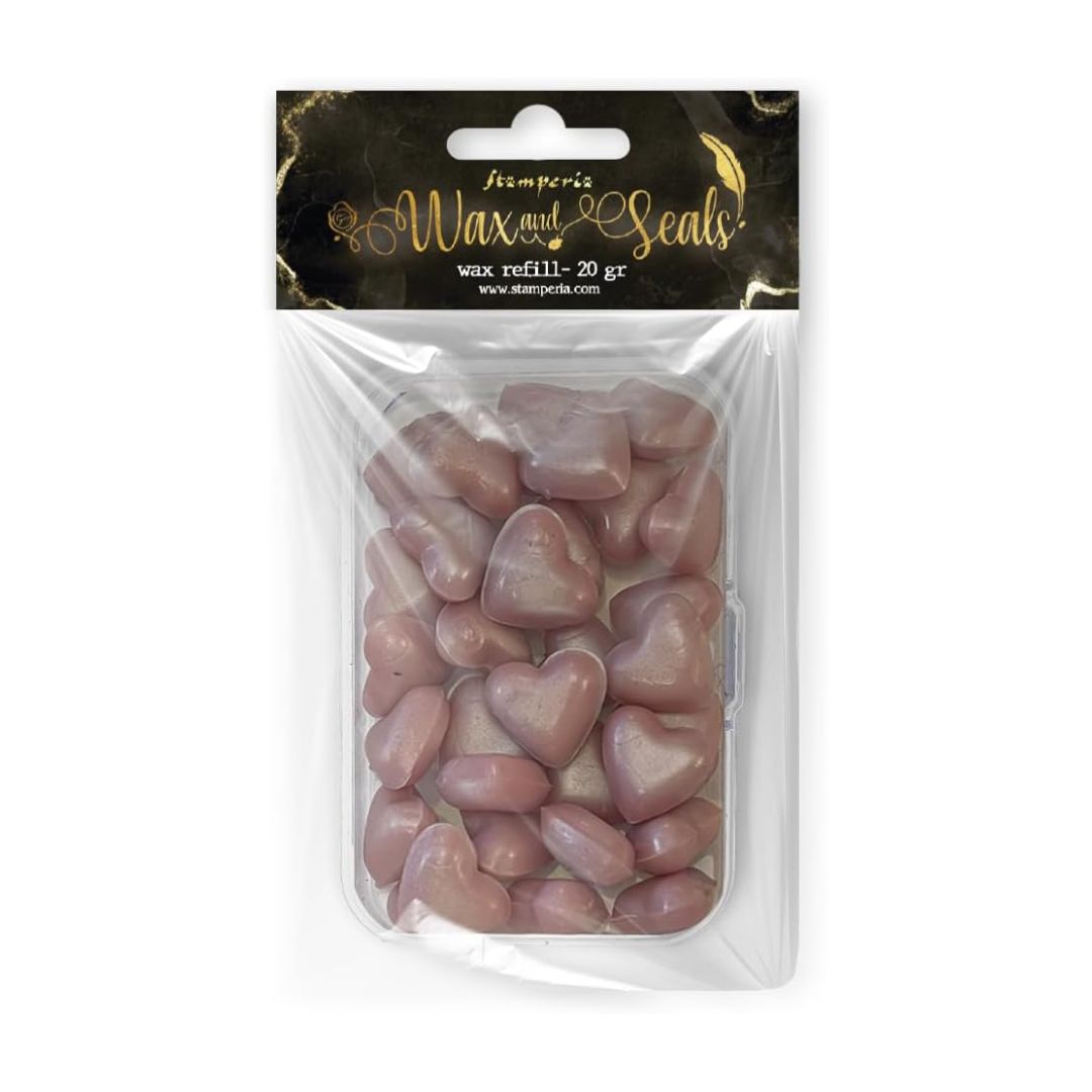 Wax and Seals Cera forma de Corazón 20gr - Rosa Perla