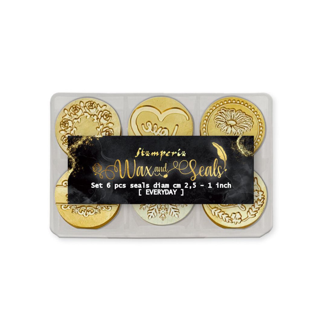 Wax and Seals Set 6 sellos diam 2,5cm - Boda