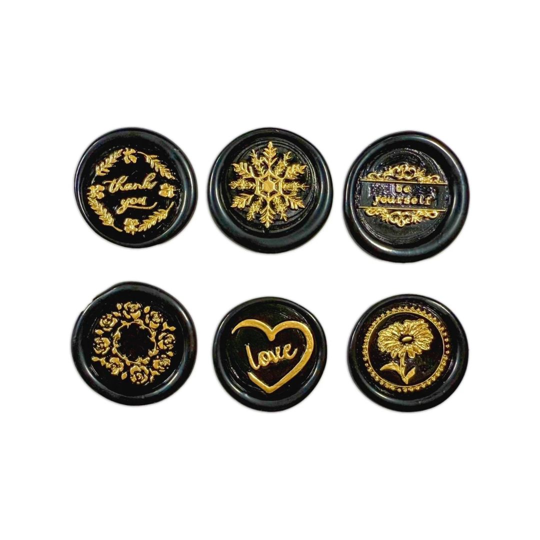 Wax and Seals Set 6 sellos diam 2,5cm - Boda (vista 2)