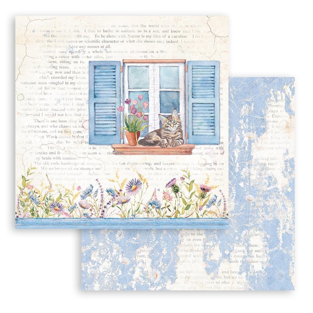 Block de cartulinas "Welcome Home Create Happines" de 20.3x20.3 cm