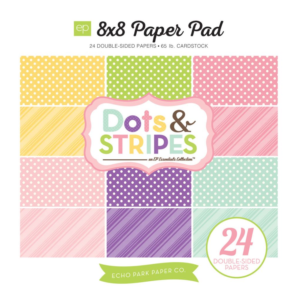 Block de cartulinas Dots and Stripes: Spring 20.3x20.3cm