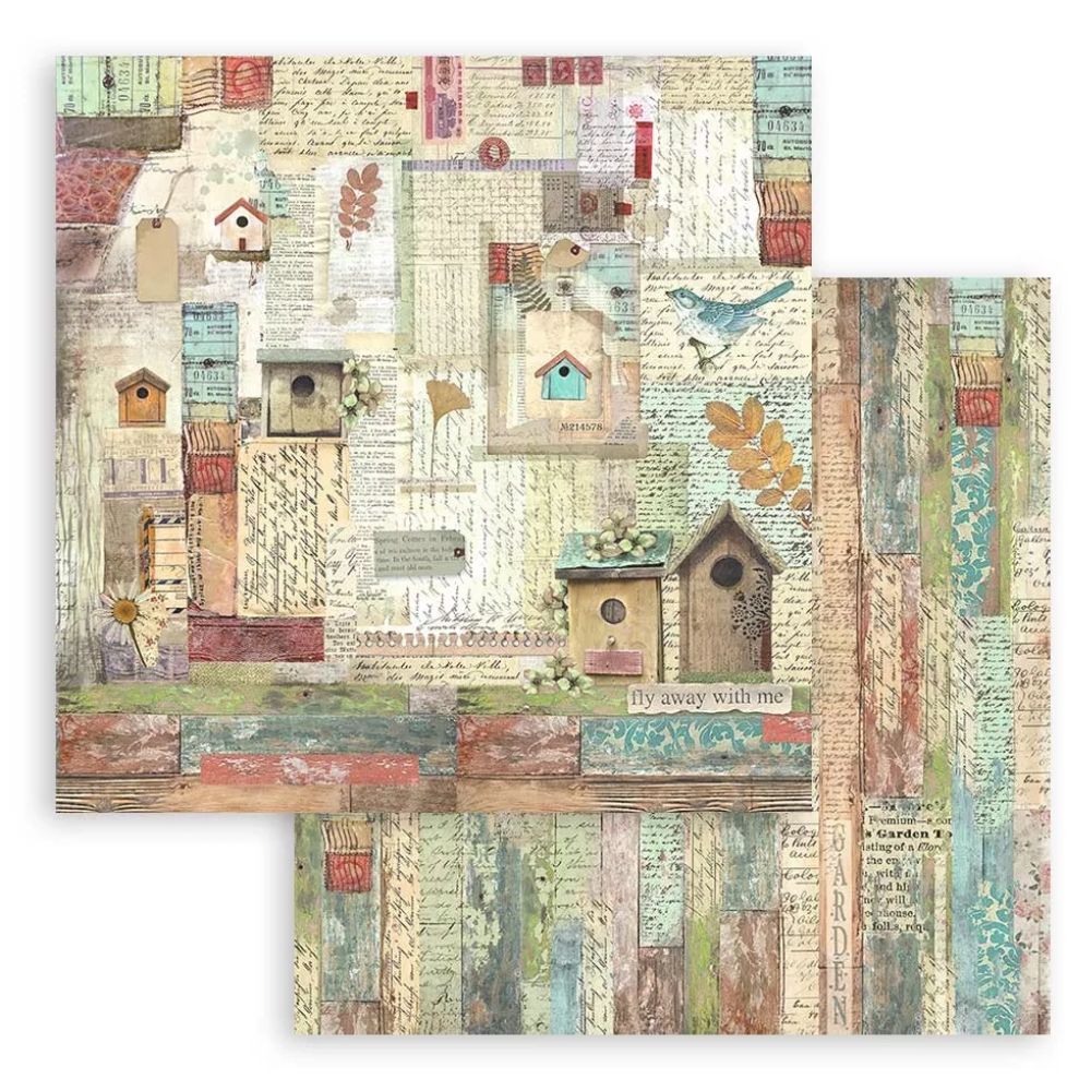 Block de cartulinas "Garden" 20.3x20.3 cm