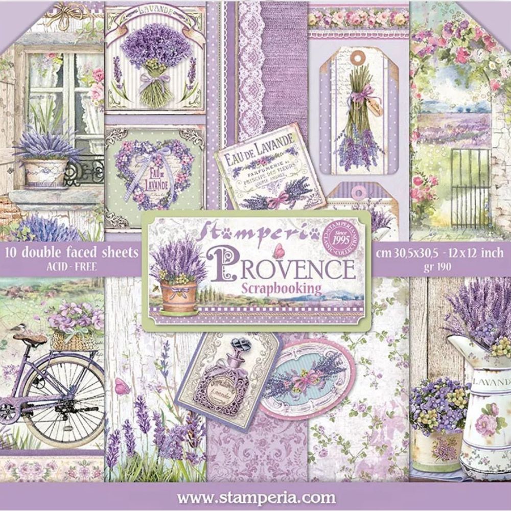 Block de cartulinas "Provence” de 30.5x30.5 cm