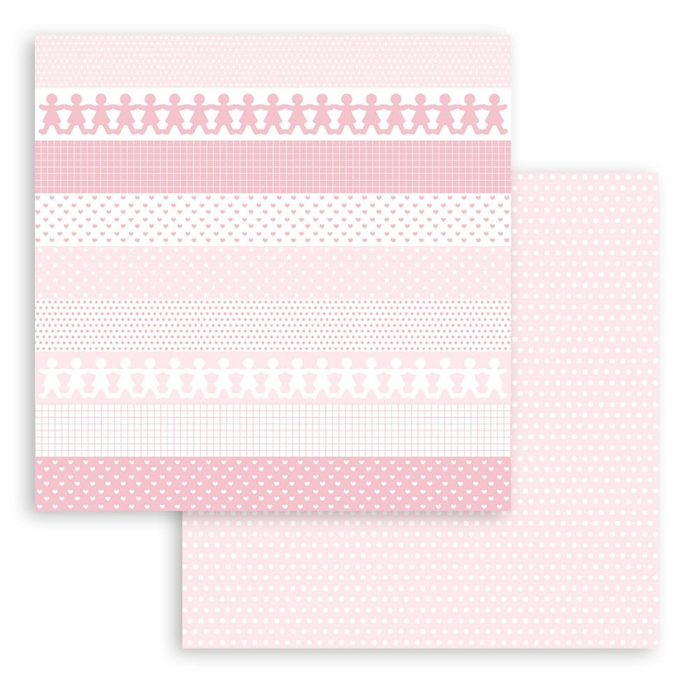 Block de cartulinas ''Fondos Babydream Blue - Niña" de 30.5x30.5cm