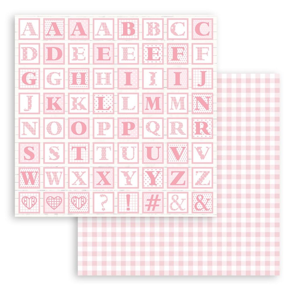 Block de cartulinas ''Fondos Babydream Blue - Niña" de 30.5x30.5cm