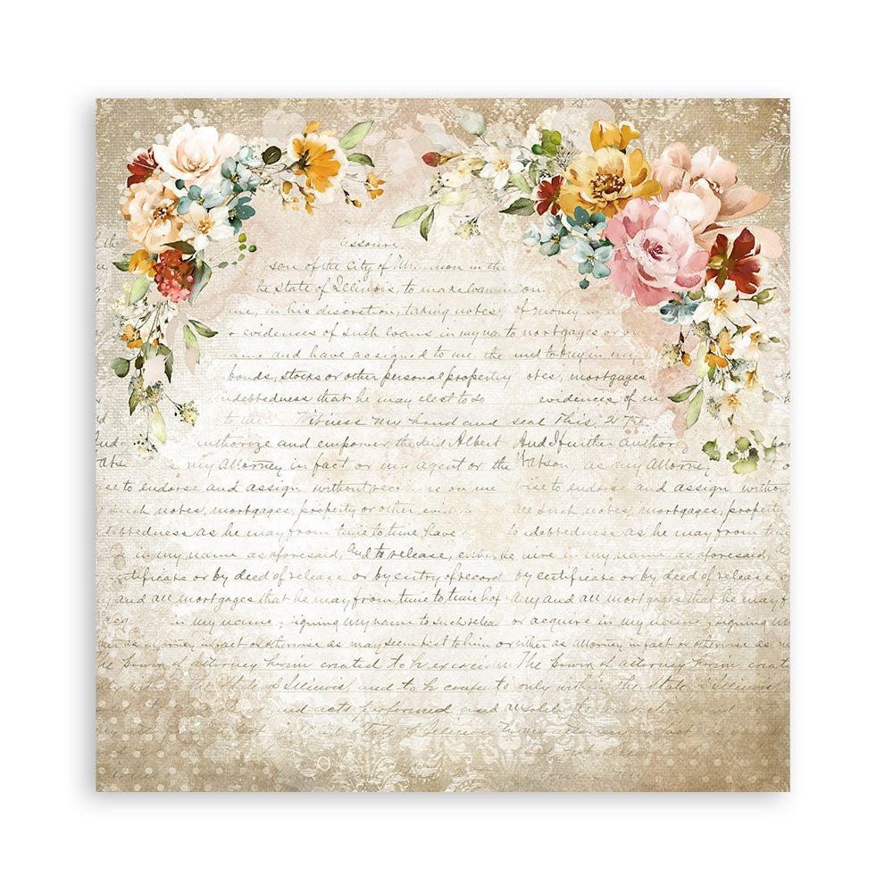 Block de cartulinas "Romantic Garden of Promises” de 30.5x30.5 cm
