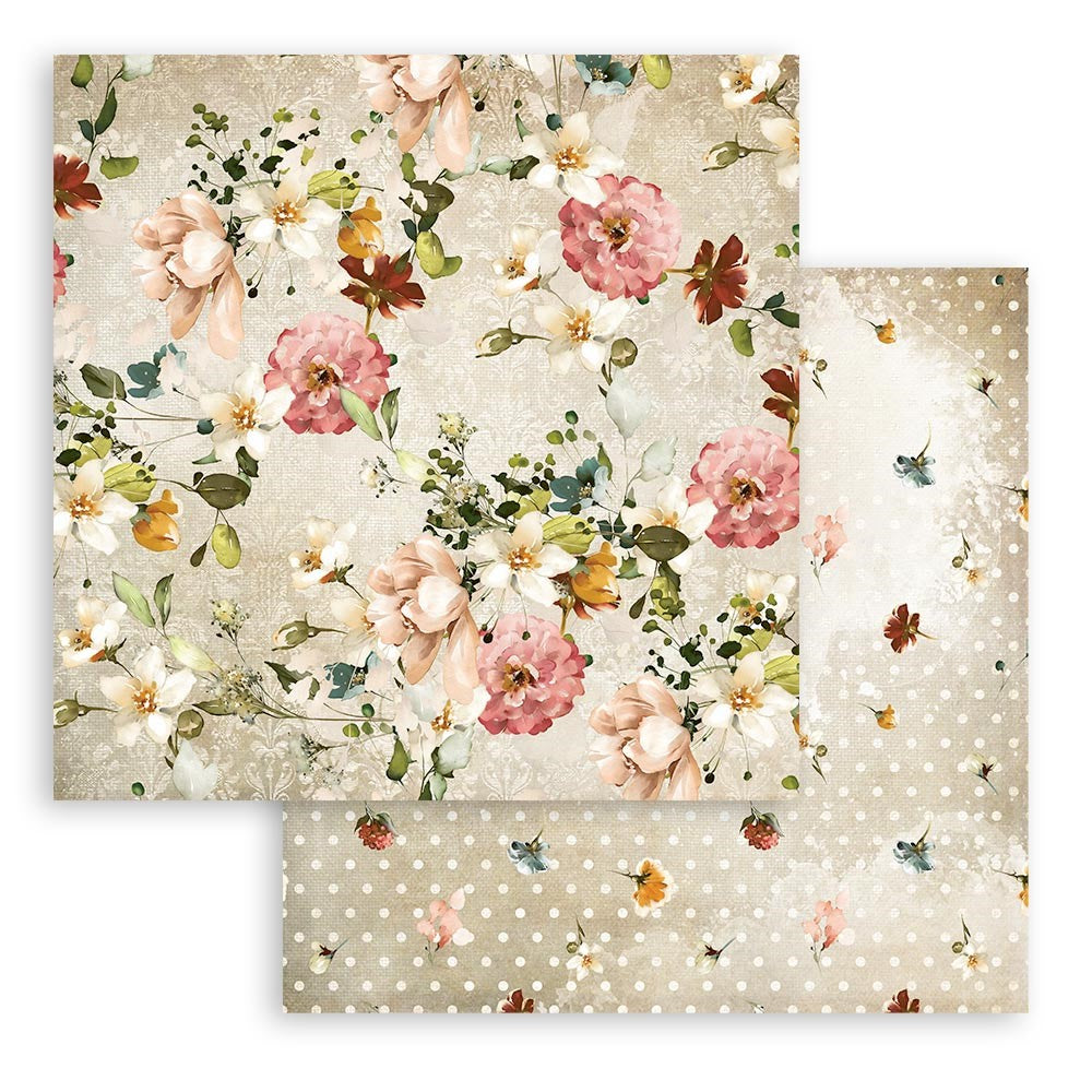 Block de cartulinas "Romantic Garden of Promises” de 30.5x30.5 cm