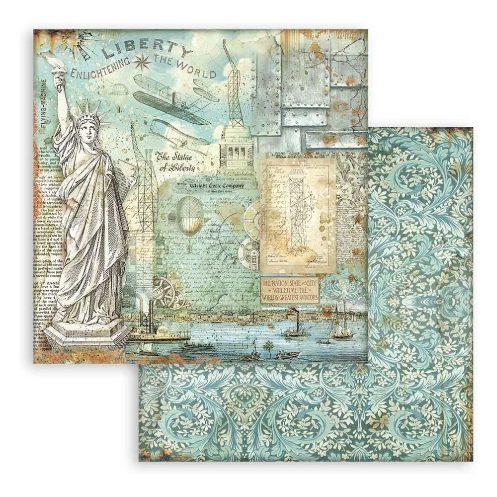 Block de cartulinas "Fondos Sir Vagabond Aviator” de 30.5x30.5 cm