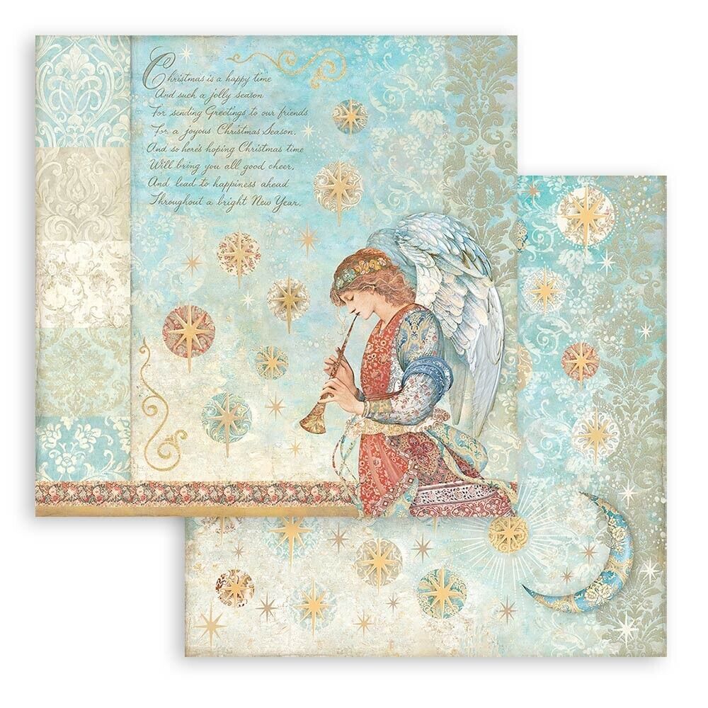Block de cartulinas "Christmas Greetings” de 30.5x30.5 cm