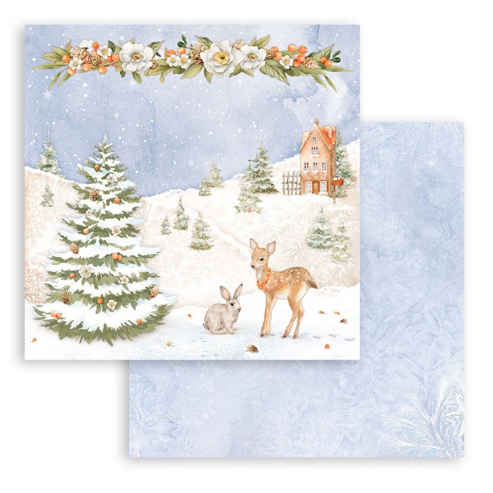 Block de cartulinas "Winter Valley” de 30.5x30.5 cm
